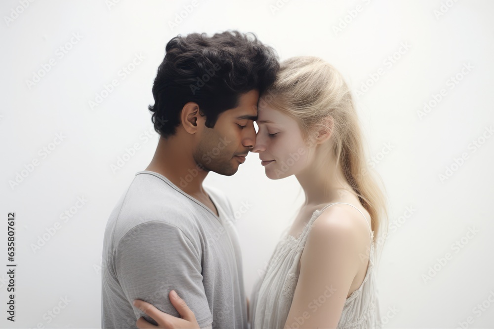 A romantic moment between a man and a woman. A fictional character Created By Generated AI. A romantic moment between a man and a woman. A fictional character Created By Generated AI.