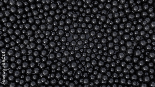 background of black spheres
