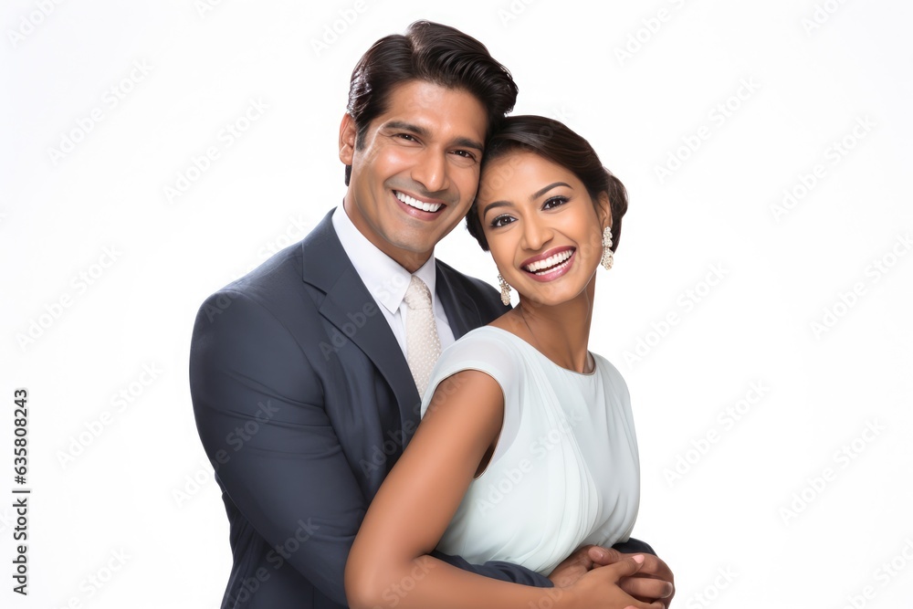 A happy couple embracing each other in a warm hug. A fictional character Created By Generated AI. A happy couple embracing each other in a warm hug. A fictional character Created By Generated AI.