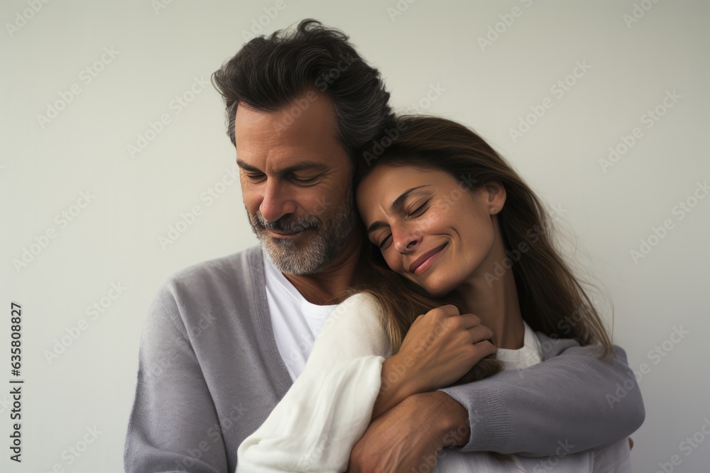 A loving couple shares a tender embrace.. A fictional character Created By Generated AI. A loving couple shares a tender embrace.. A fictional character Created By Generated AI.