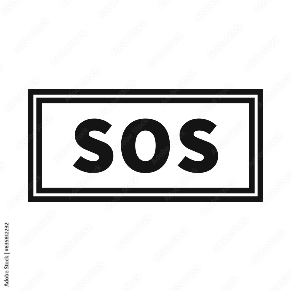 Sos Emergency Sign In Black Rectangle Line Shape For Help Service
Sos Emergency Sign In Black Rectangle Line Shape For Help Service