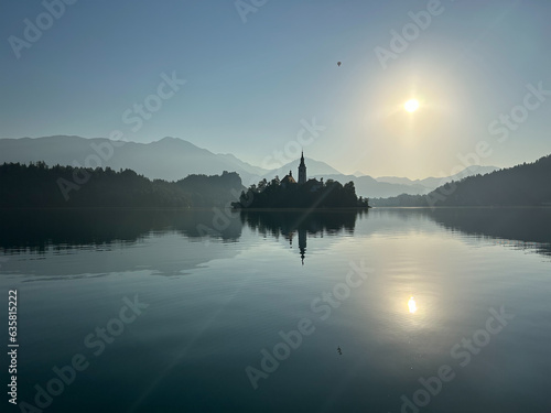Lake Bled in the morning (ID: 635815222)