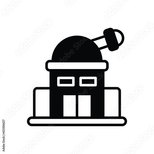 observatory icon vector stock illustration.