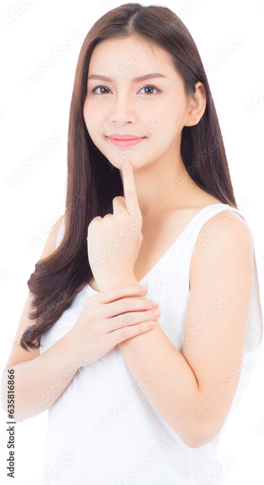 Portrait of beautiful asian woman makeup of cosmetic, girl hand touch mouth and smile attractive, lips beauty perfect with wellness with healthcare concept. Portrait of beautiful asian woman makeup of cosmetic, girl hand touch mouth and smile attractive, lips beauty perfect with wellness with healthcare concept.