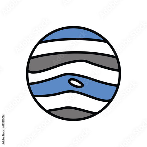 jupiter icon vector stock illustration.