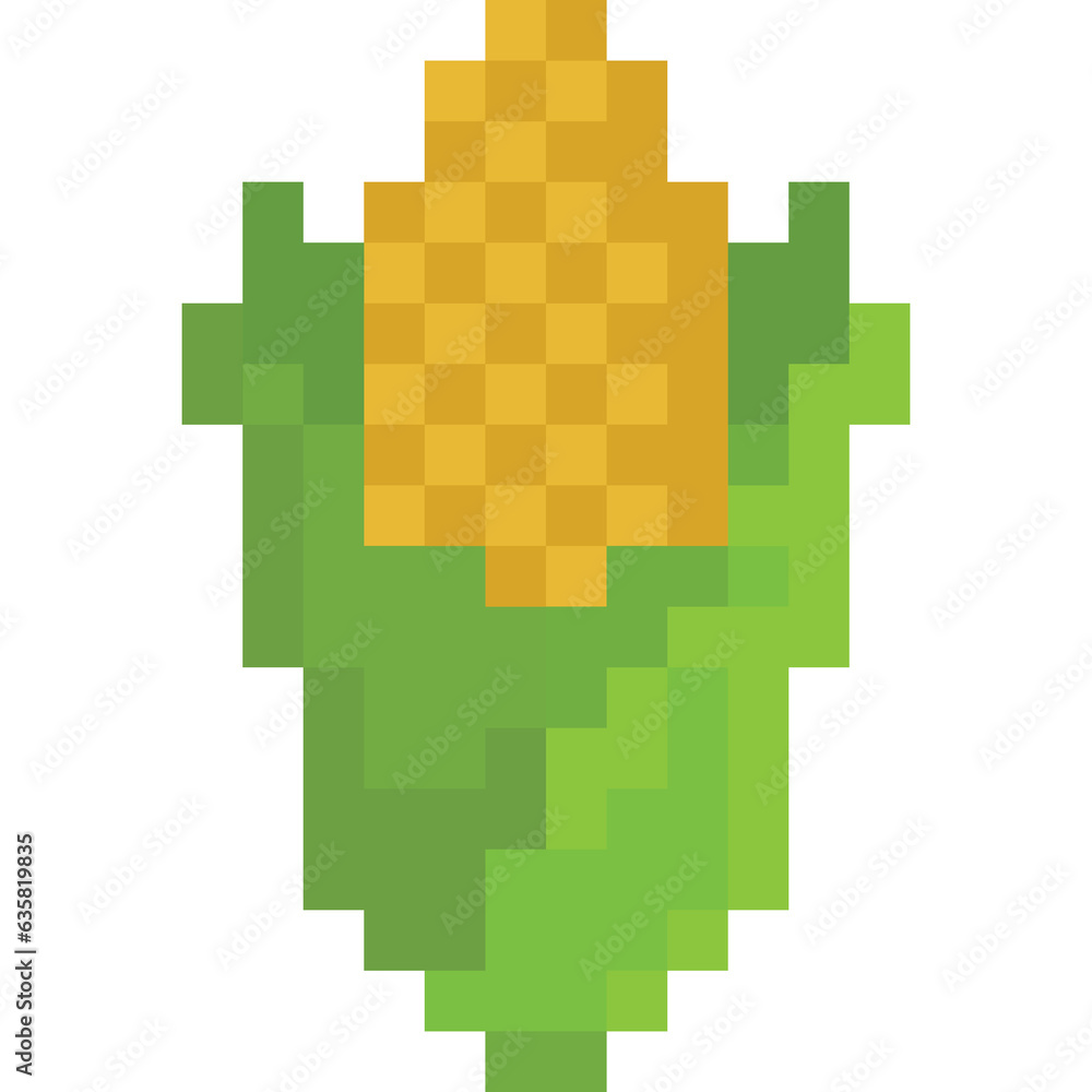 Pixel art corn icon