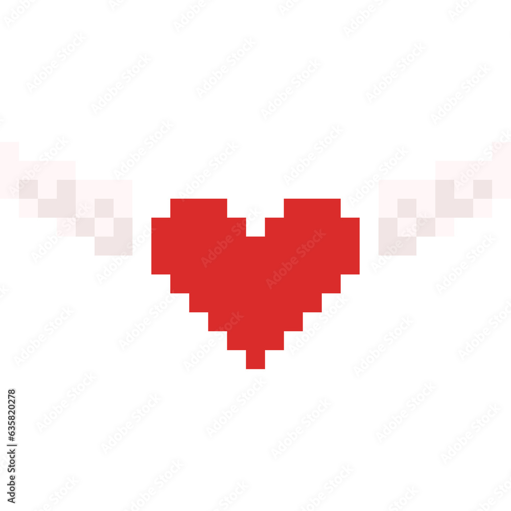 Pixel art valentine heart icon 13 Pixel art valentine heart icon 13