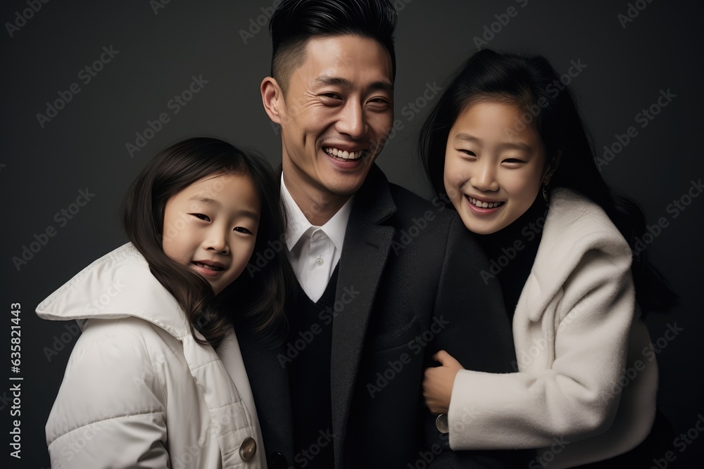 A happy family portrait. A fictional character Created By Generated AI. A happy family portrait. A fictional character Created By Generated AI.