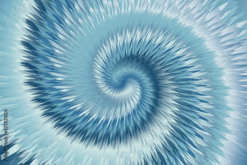 Bild auf Leinwand Multicolor abstract radial Tai Dai vector background  in jeans colors