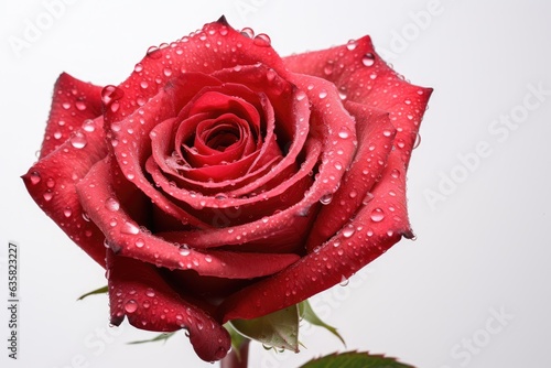 Beautiful Red Roses with Water Droplets