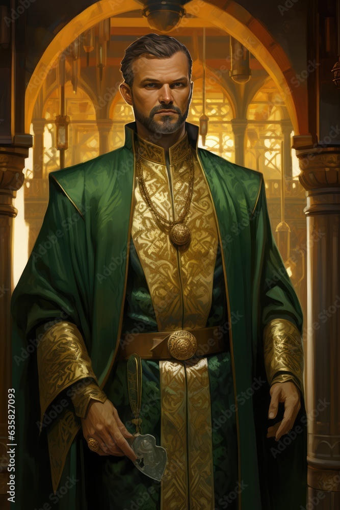 The Noble Man - Art Illustration. A fictional character Created By Generated AI. The Noble Man - Art Illustration. A fictional character Created By Generated AI.