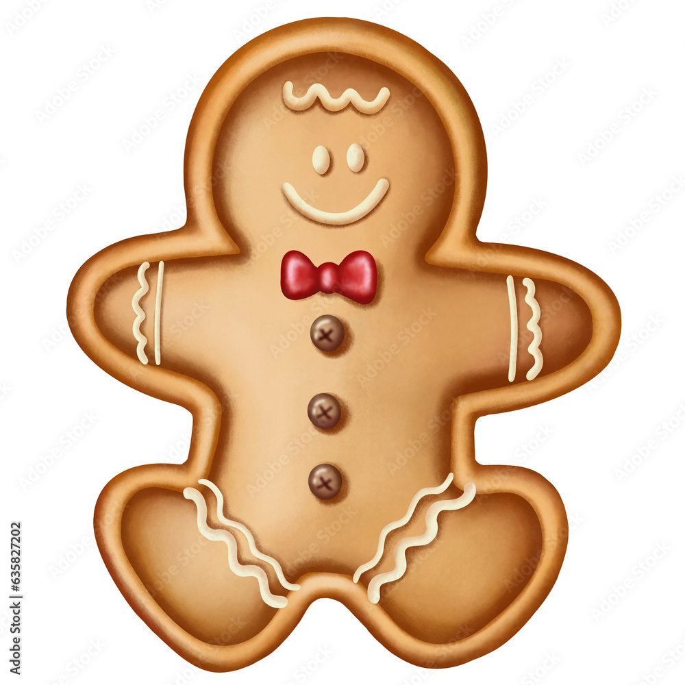 gingerbread man isolated on white gingerbread man isolated on white
