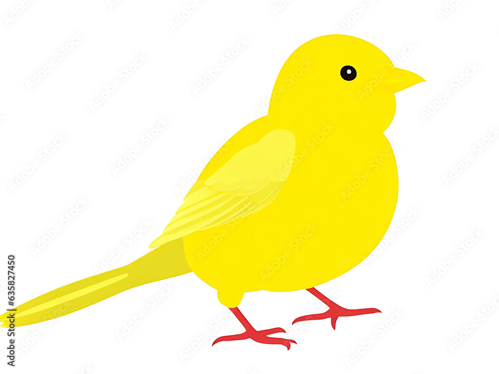 Yellow cartoon bird Yellow cartoon bird