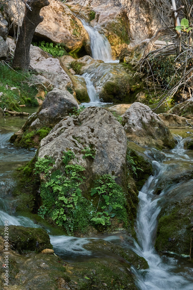 The Guadalquivir river as it passes through the Utrero cerrado, in the Cazorla, Segura and Las Villas mountains. Jaen. Andalusia. Spain. The Guadalquivir river as it passes through the Utrero cerrado, in the Cazorla, Segura and Las Villas mountains. Jaen. Andalusia. Spain.
