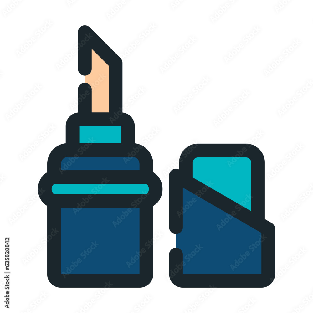 lipstick line icon best for web design lipstick line icon best for web design