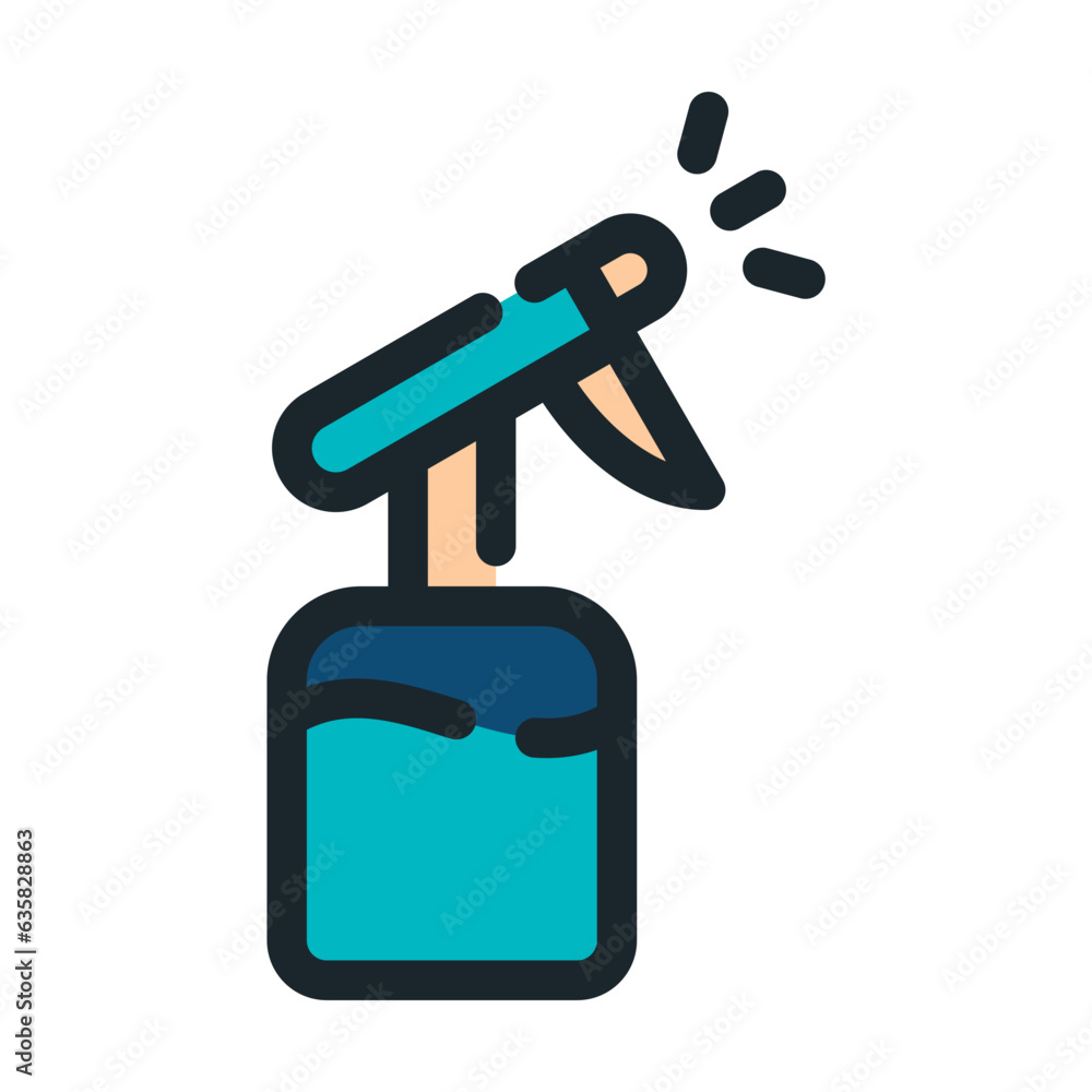 spray bottle line icon best for web design spray bottle line icon best for web design