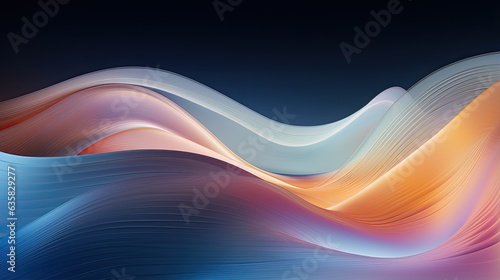 Ethereal plastic waves with gradient movement