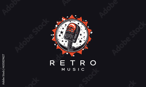 Retro Vintage concert music logos