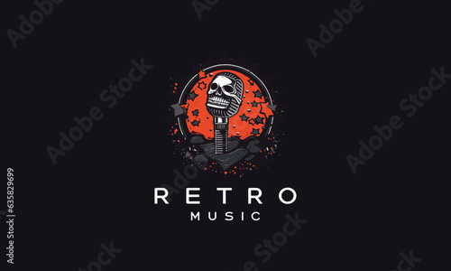 Retro Vintage concert music logos