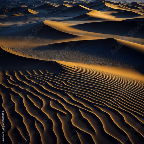 sand dunes in the desert  pattern  yellow