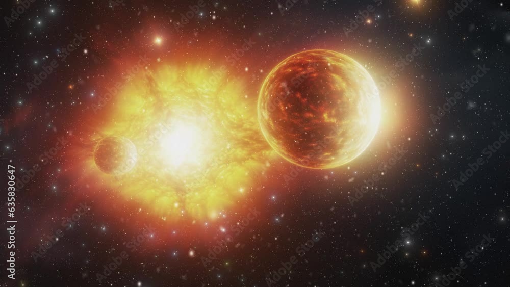 Dual space system. Video background with visualization of cosmos and space from stars and dust. Dual space system. Video background with visualization of cosmos and space from stars and dust.