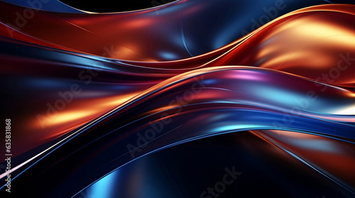 digital painting abstract technology wallpaper blue and red tones