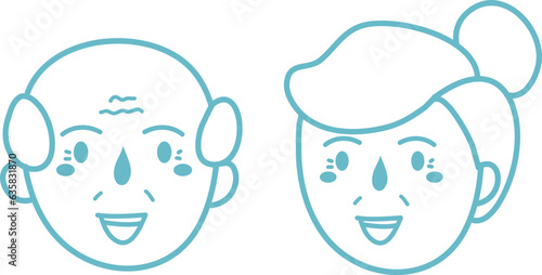 hand drawn dia de los abuelos illustration