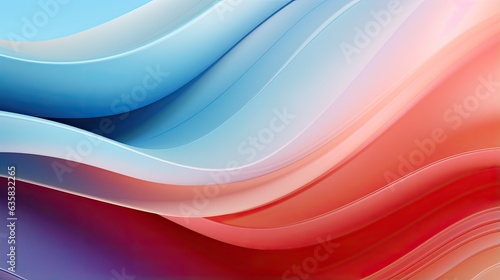 Wavy plastic layers in seamless gradients
