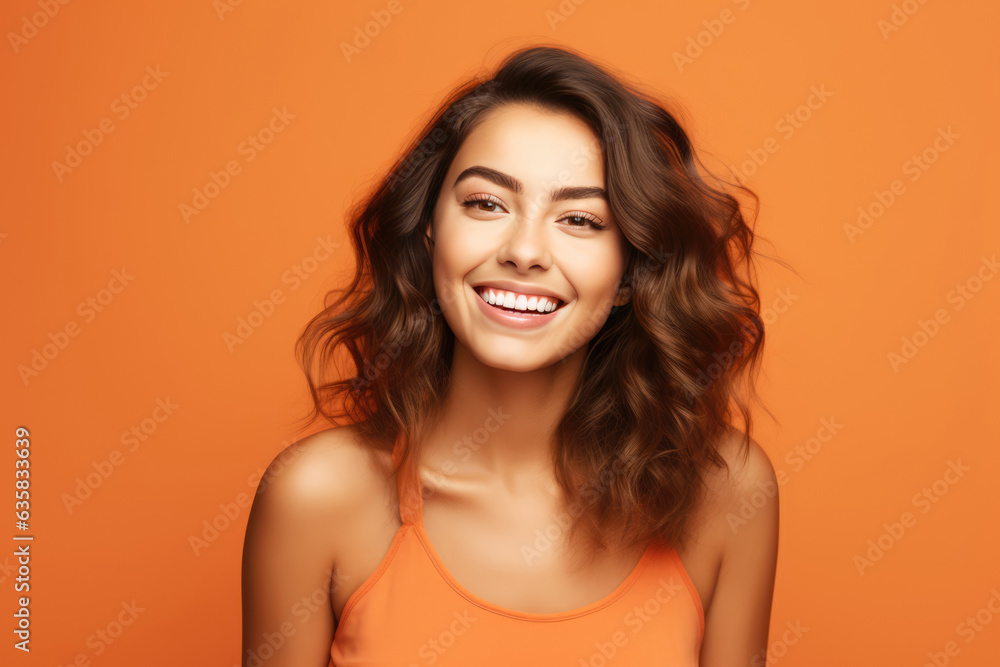 A Woman With A Smile On Her Face A Woman With A Smile On Her Face