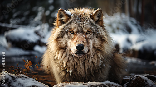 portrait of a wolf