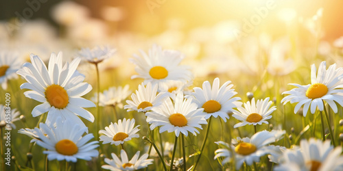 field of camomiles
