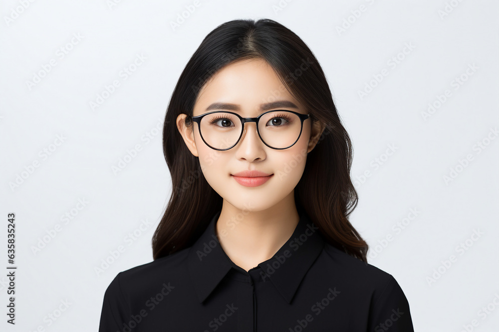 Generative ai collage image picture of business person looking in camera Generative ai collage image picture of business person looking in camera