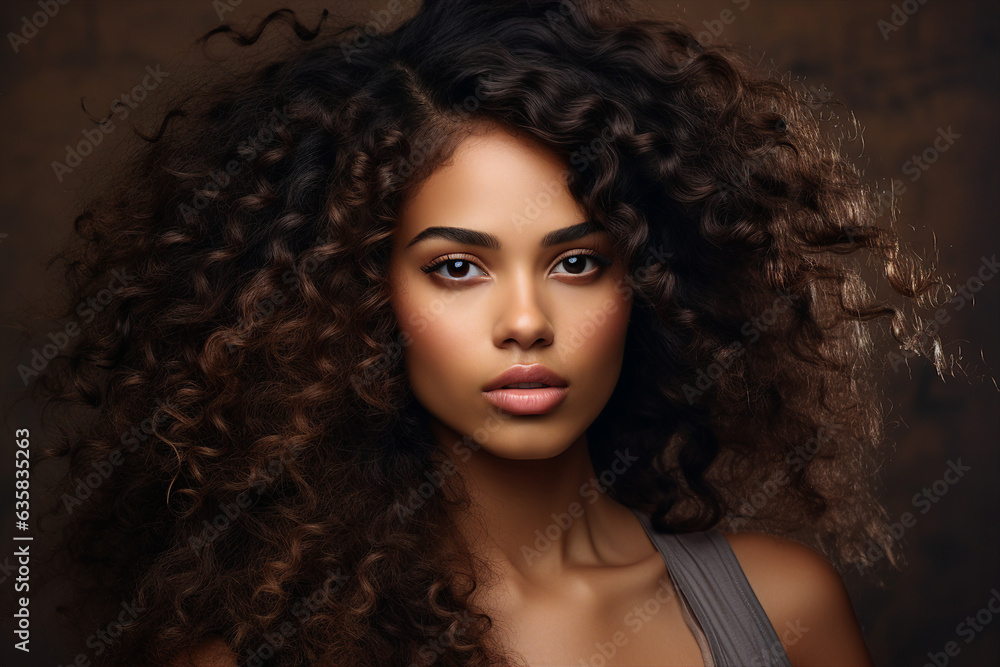 Fototapeta premium Generative ai collage image picture photo of pretty lovely lady woman