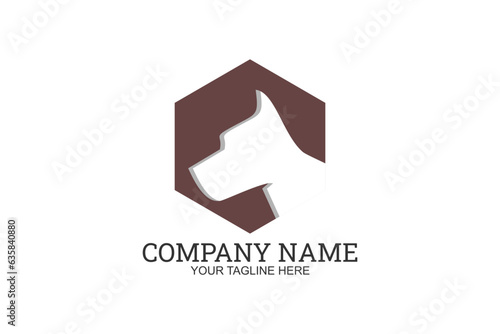 Doberman animal Company Logo Vector Illustration. Suitable for business company, modern company, etc.
