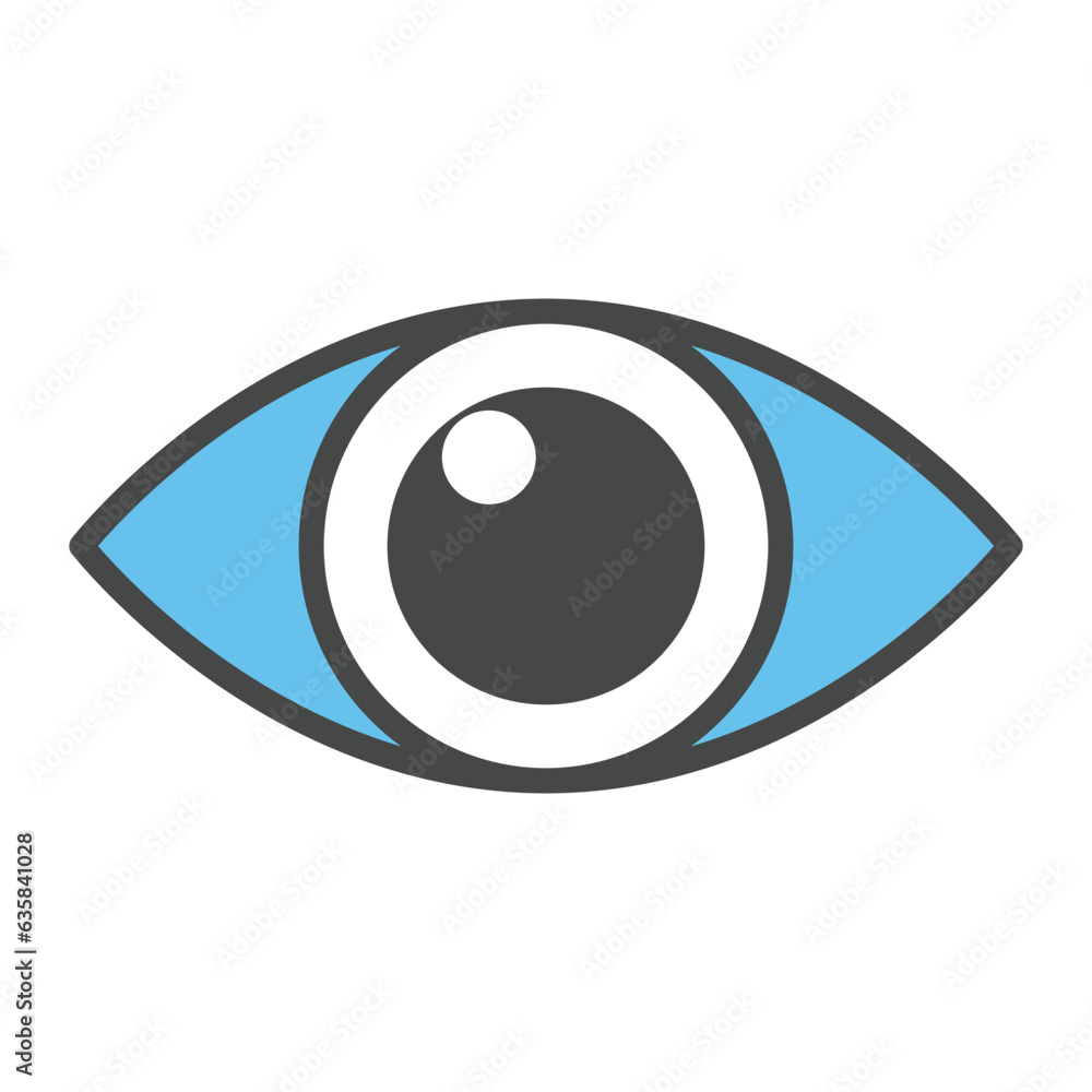Eye icon vector on trendy style for design and print Eye icon vector on trendy style for design and print