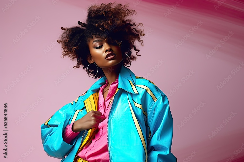 A captivating portrait of a young woman with a stunning afro hairstyle, her expressive eyes and natural beauty showcased against a background A captivating portrait of a young woman with a stunning afro hairstyle, her expressive eyes and natural beauty showcased against a background
