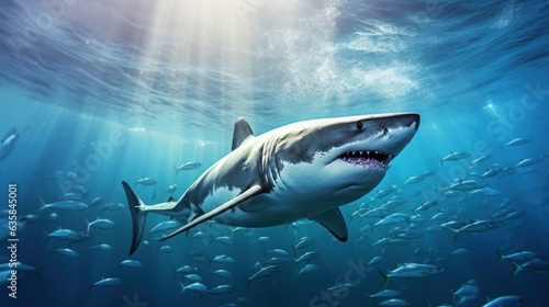 great shark in the sea 