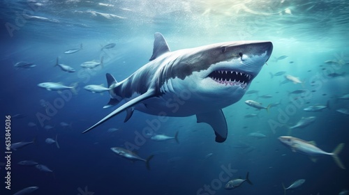 great shark in the sea  © kimly