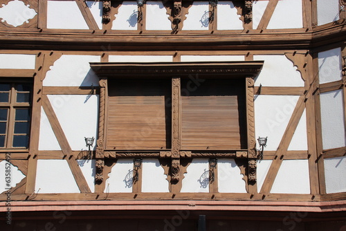 half-timbered house in obernai in alsace (france)