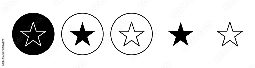 Star Icon set. rating icon vector. favourite star icon Star Icon set. rating icon vector. favourite star icon