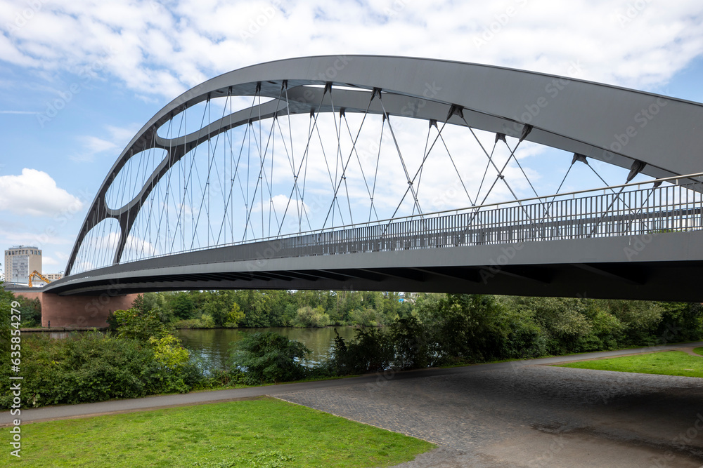Fototapeta premium Osthafenbrücke, Frankfurt
