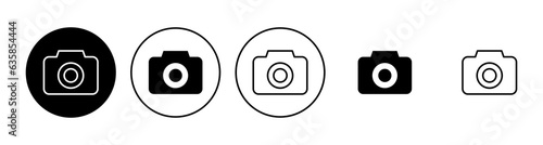 Camera icon set. photo camera icon. camera photography icon.