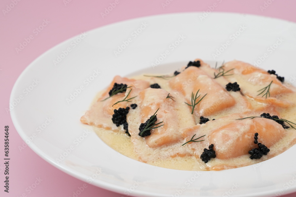 Salmon ravioli Salmon ravioli