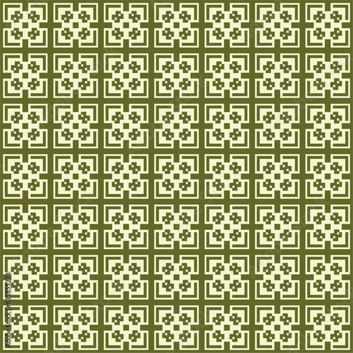 Seamless Batik Textile Fabric Ornament Pattern Wallpaper Background
