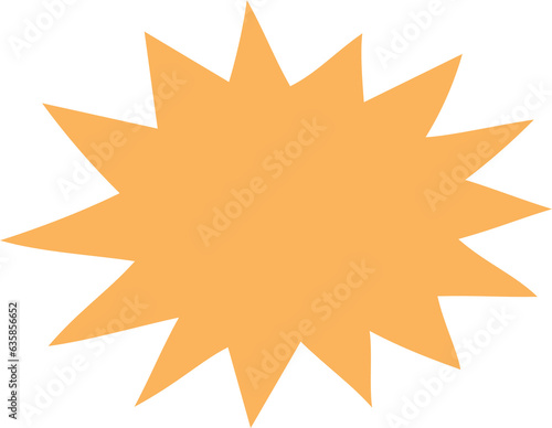 Colorful pastel yellow color speech bubble balloon icon sticker memo keyword planner text box banner, flat png transparent element design