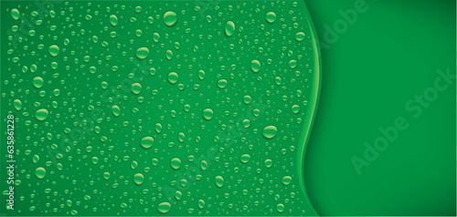 green bubbles droplets background with place for your text	
