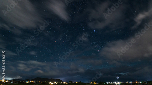 Stary clear night sky
