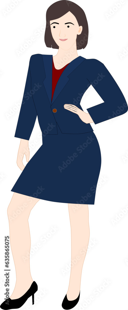 woman in a suit. Business woman vector Illustration. woman in a suit. Business woman vector Illustration.