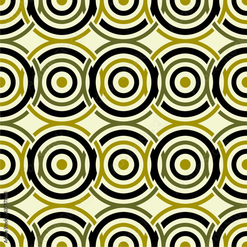 Seamless Textile Fabric Circle Pattern Wallpaper Background