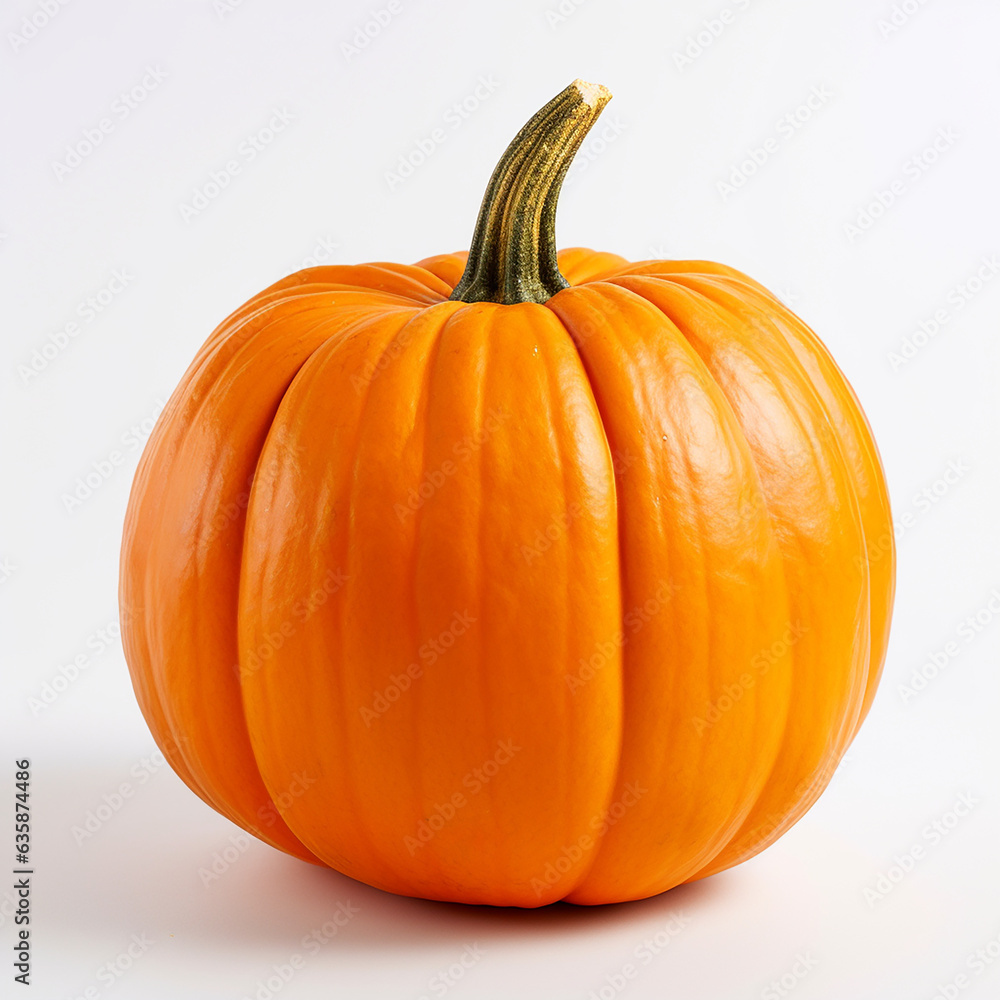 Obraz premium Mini Orange Pumpkin Isolated on White